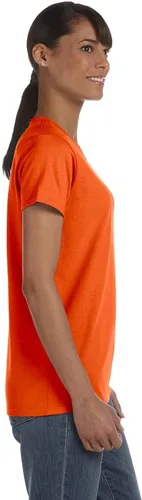 Vista 3 de Gildan Camiseta de algodón pesado para mujer G500L de 5.3 onzas, Naranja