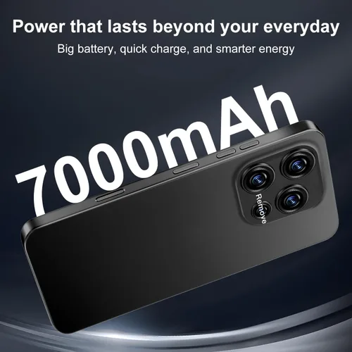 Vista 5 de 16PM 5G Unlocked Smartphone,12GB+512GB 7000mAh Fully Cell Phone for Android 14, 6.99" HD Screen Unlocked Cell Phone, 68MP+108MP Dual Camera/Dual