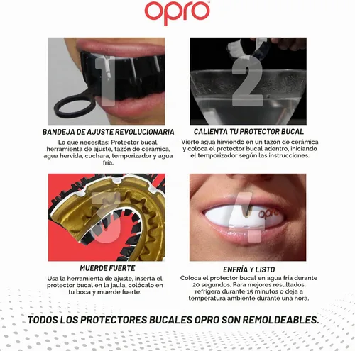 Vista 5 de OPRO Gold Level Moldable Mouth Guard for Braces, Premium Fit (Age 10+)