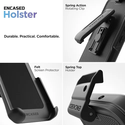 Vista 9 de Encased Funda para cinturón para Motorola Edge Plus 2023 con clip de funda, compatible con MagSafe, carga magnética y accesorios (Moto Edge + 2023)