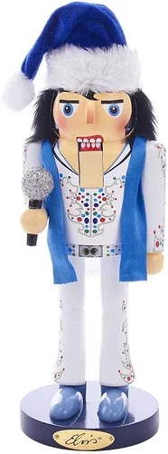Vista 2 de Kurt S. Adler Kurt Adler - Cascanueces Elvis King of Spades (11.0 in)