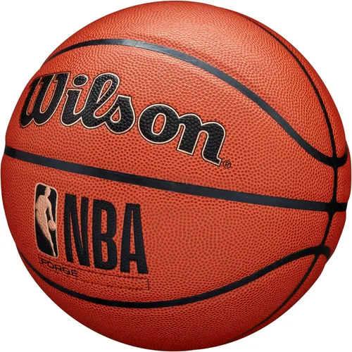 Vista 4 de Wilson NBA Forge Baloncesto para Interiores/Exteriores - Marrón, Tamaño 5-27.5