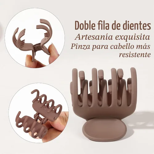 Vista 4 de Pinzas para el cabello para mujer, diseño de plátano, agarre antideslizante, con estampado de leopardo, guepardo, accesorios para niñas, pinzas