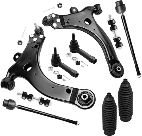 Vista 83 de Detroit Axle - Kit de suspensión de 10 piezas para Nissan Frontier Xterra Pathfinder 2005-2012, 4 brazos de control superiores inferiores