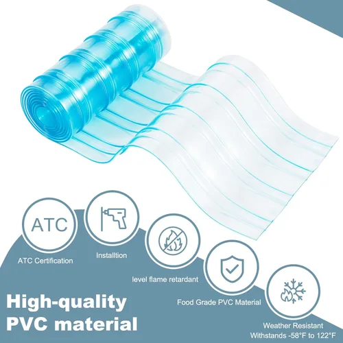 Vista 5 de Uross Solapas de Repuesto para Puerta de Perro - 5.9 pies x 7.9 pulgadas, Solapa para Puerta de Gato DIY Ruff Weather, Solapa de Puerta de Vinilo