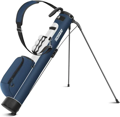 Vista 9 de Findway Bolsa de Golf con Soporte, Bolsa de Golf Par 3 Pitch n Putt Pequeña Bolsa de Golf con Portapelotas y Bolsa Refrigeradora, Bolsa de Golf