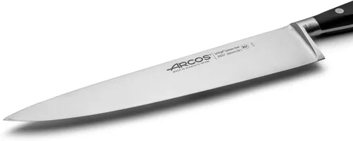 Vista 3 de Arcos Cuchillo de chef forjado de acero inoxidable de 10 pulgadas. Cuchillo de cocina profesional afilado para cortar carne. Mango ergonómico