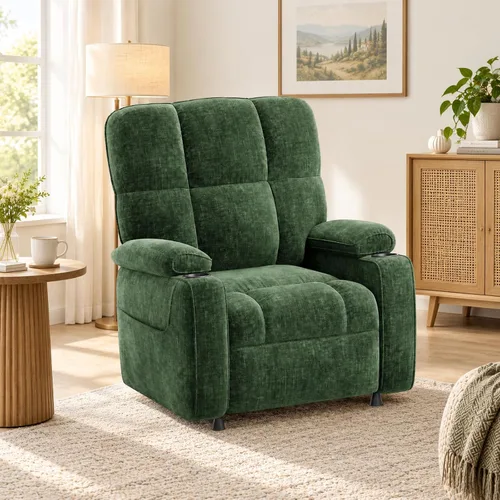 Amada - Silla reclinable eléctrica sincronizada para adultos Verde