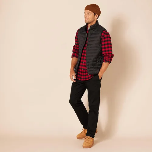 Vista 4 de Tienda Essentials Men's Slim-Fit Wrinkle-Resistant Flat-Front Chino Pant