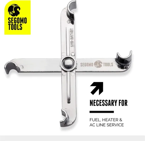Vista 4 de Segomo Tools FUEL01 - Herramienta de desconexión de línea de combustible, herramienta de filtro de combustible de 5/16 pulgadas y 3/8 pulgadas