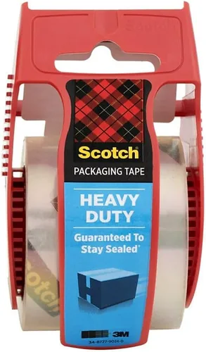 Scotch - Cinta de embalaje resistente con dispensador de 1.88 pulgadas x 800 pulgadas