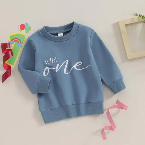 Vista 3 de Primer Traje de Cumpleaños para Niño Bebé Niño Sudadera con Cuello Redondo de Manga Larga de Un Año Primer Traje de Cumpleaños Linda Ropa de Otoño