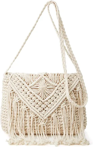 Crossbody Bag Purse Women Cute Hobo Bag Satchel Bag Summer Beach Bag Knit Bag Shoulder Bag Tassels Crochet Tote Handbags