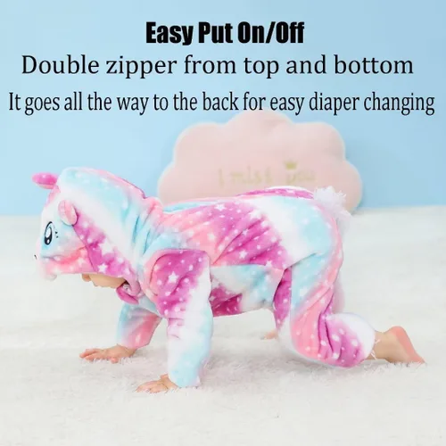 Vista 5 de Disfraces de animales para bebés, mameluco unisex para niños pequeños, rómper para disfraz de Halloween