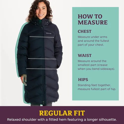 Vista 8 de MARMOT Abrigo acolchado de plumón largo Montreaux para mujer