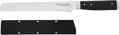 Vista 10 de KitchenAid Gourmet - Cuchillo utilitario forjado de triple remache de borde fino con cubierta de hoja de ajuste personalizado, 4.5 pulgadas