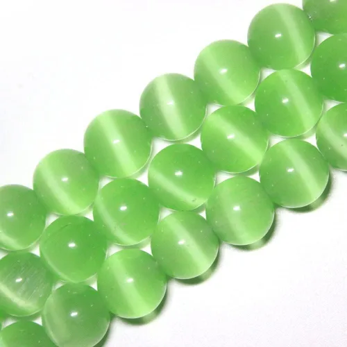 Vista 29 de Cuentas de Ojo de Gato Negro, Redondas de 6 mm, Piedras Preciosas Semipreciosas Sueltas para Fabricación de Joyas (63-66 piezas/cadena)