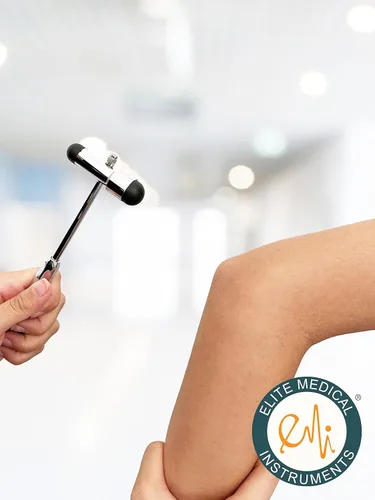 Vista 5 de Martillo de prueba de reflejos neurológicos EMI Buck con aguja y cepillo- de color negro