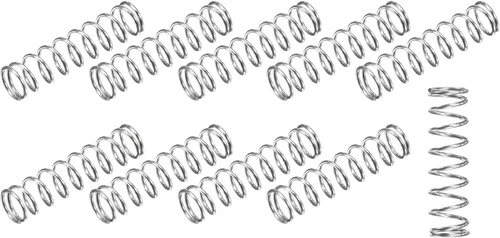 Vista 23 de METALLIXITY Muelles de compresión (0.012 x 0.118 in de DE, 0.57 pulgadas de longitud libre), 20 unidades, resorte de extensión de acero inoxidable