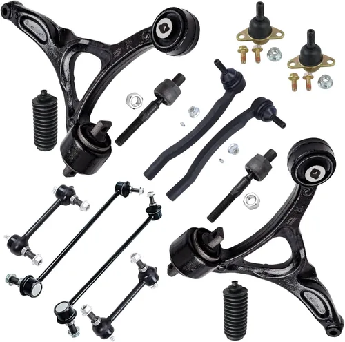 Vista 41 de Detroit Axle - Kit de suspensión RWD Front End de 16 piezas para Chrysler 300 Dodge Charger Challenger 11-14, 6 brazos de control, 4 barras