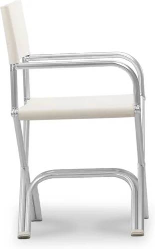 Vista 4 de FORMA MARINE Silla de barco Cubierta acolchada de vinilo blanco plegable muebles de aluminio de gama alta ASTRON A6000VW