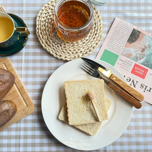 Vista 5 de Agitador de mezcla de miel de madera, 3 piezas, mini cucharas de miel