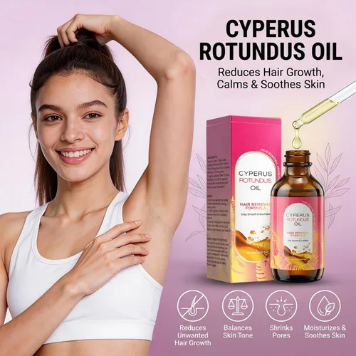 Vista 2 de Cyperus Rotundus Oil, Natural Cyperus Rotundus Oil for Hair Removal