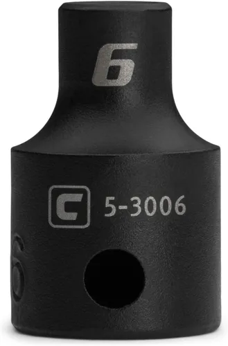 Capri Tools Zócalo de impacto poco profundo de 0.236 in, accionamiento de 3/8 pulgadas, 6 puntos, métrico
