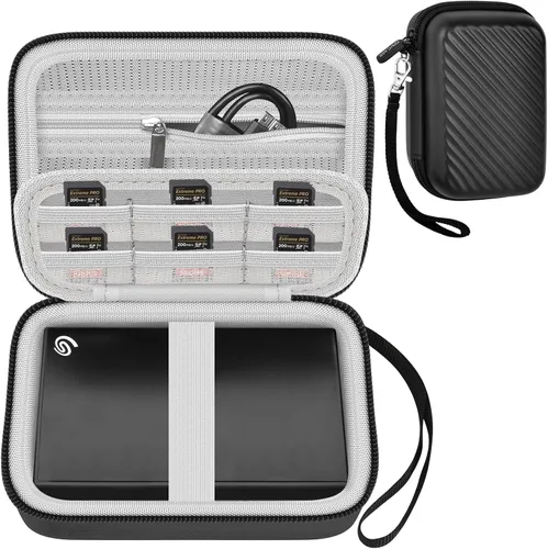 Vista 10 de GWCASE Funda de disco duro externo para Seagate, para WD, para Toshiba HDD Negro