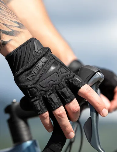 Vista 7 de INBIKE Guantes de ciclismo sin dedos transpirable protector para carretera montaña bicicleta MTB montar