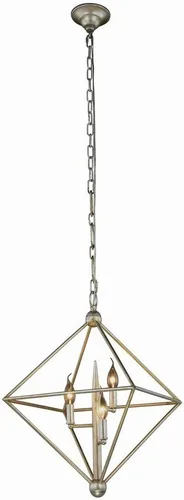 Elegant Lighting 1495D22SL Colección Nora Lámpara Colgante D22" H24" 3 Luces