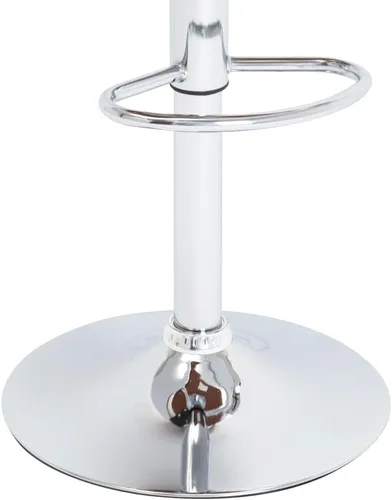 Vista 6 de Adjustable Height Bar Stool with Footrest Black Faux Leather Upholstered Counter Stool Wooden Frame Metal Base for Kitchen Island Dining Room