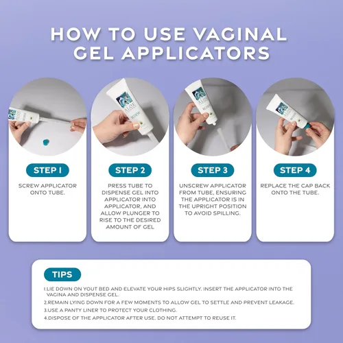Vista 3 de Aloe Cadabra Aplicadores vaginales desechables, paquete de 15