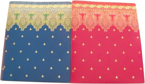 Studio C Carolina Pad Juego de 2 carpetas de polietileno ~ Taj Mahal (violeta, rosa y más; azul, verde y más)