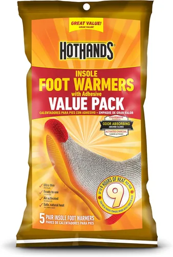 Vista 5 de HotHands Calentador de regazo (16 x 10 pulgadas) + calentadores de pies con plantilla HotHands (5 pares)