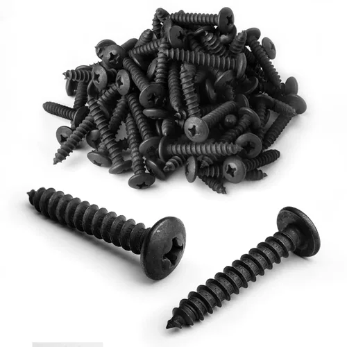 Vista 9 de POWERTEC Tornillos para madera n.º 6 x 1/2", 100 tornillos Phillips de cabeza plana autorroscantes chapados en zinc con rosca profunda