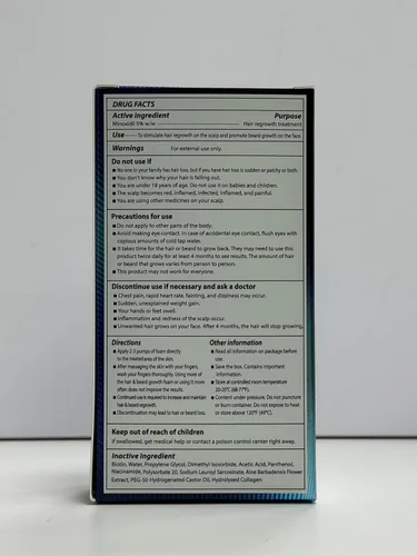 Vista 3 de Regreso del cabello de minoxidil al 5% para hombres y mujeres, paquete de 2 botellas (4 onzas líquidas), tratamiento tópico avanzado de espuma