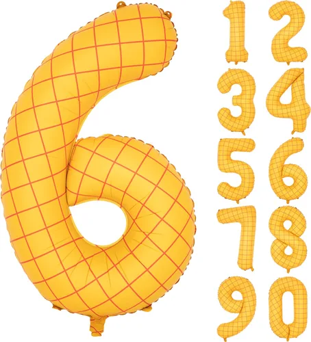 Vista 380 de Globos de 40 pulgadas con números de caramelo, papel de aluminio de helio, globos de látex de Mylar para fiesta de cumpleaños, decoración digital 0