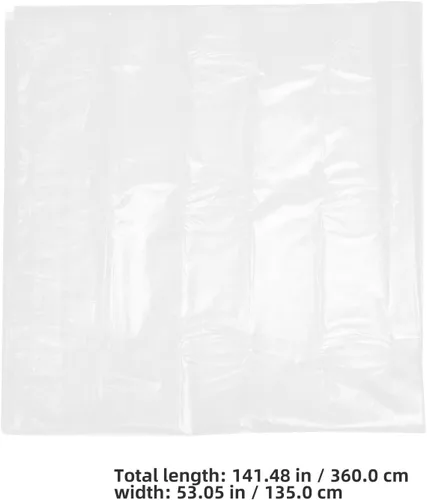 Vista 7 de Transparent Plastic Sofa Covers 360x135cm Waterproof Couch Dust Protector Bags Clear Furniture Storage Cover for Protecting Sofa Moving Storage