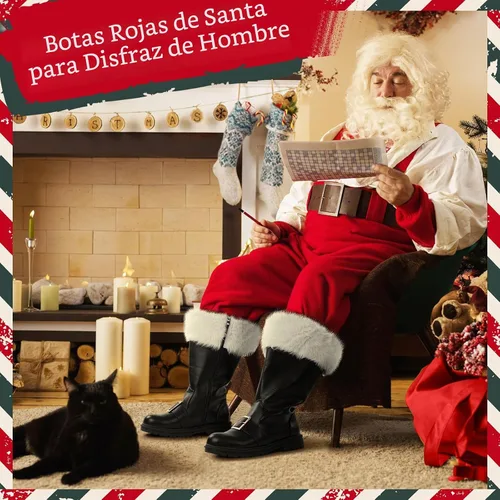 Vista 2 de Liitrsh Botas de Papá Noel de Navidad Negro
