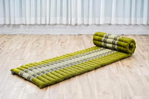 Vista 166 de Leewadee colchón tailandés enrollable para cama de invitados, tapete de yoga, para masaje tailandés, ecológico, orgánico y natural.