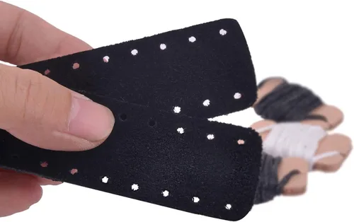 Vista 3 de Envoltura de palanca de cuero de gamuza para rifles y escopetas de acción de palanca, hecha a mano