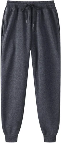 Pantalones deportivos de algodón y lino de pierna ancha para mujer, pantalones deportivos con cordón elástico en la cintura