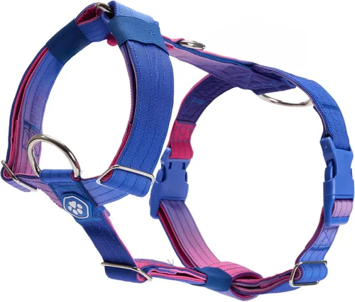 Vista 21 de Spark Paws Arnés para perro sin tirones con asa para perros grandes, arnés resistente para razas grandes y fuertes, ajustable, diseño halter