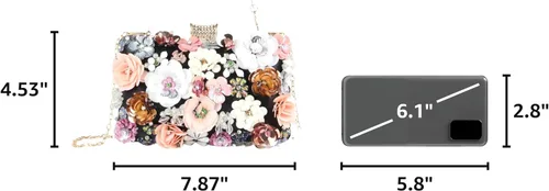 Vista 3 de Bolso de hombro con correa de cadena para mujer Negro
