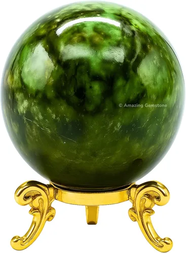 Vista 73 de Amazing Gemstone Bola de cristal de cuarzo transparente con soporte, bolas de meditación de esfera de cristal de 1.5 pulgadas para brujería y bolas