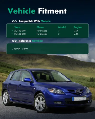 Vista 4 de SCITOO - Amortiguadores traseros para Mazda se adapta a 2014-2018 para Mazda 3 Shocks 3430041 5540 - Juego de 2 piezas