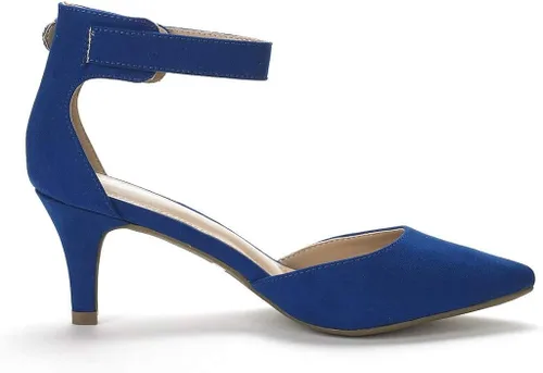 Vista 3 de DREAM PAIRS zapatos puntiagudos de vestir para mujer, de tacón bajo