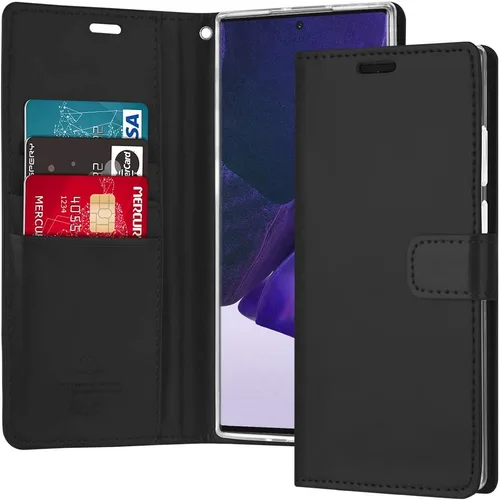 Vista 20 de GOOSPERY Blue Moon Wallet para Samsung Galaxy Note 8 Case (2017) Funda de cuero con tapa (Negro)