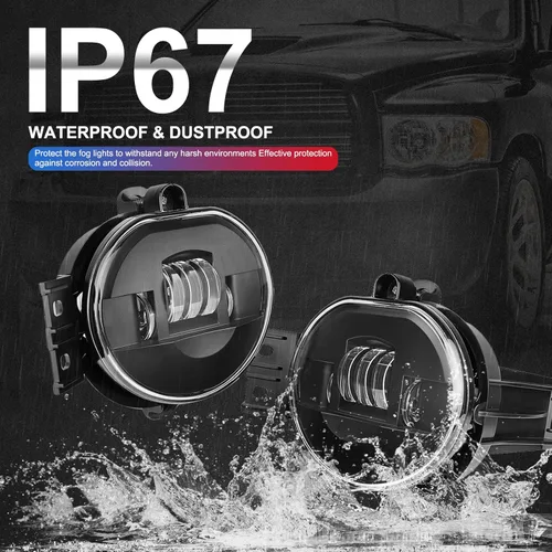 Vista 5 de Nueva Versión Luces Antiniebla LED para 2002-2008 Dodge Ram 1500, 2003-2009 Dodge Ram 2500/3500, para 2002 2003 2004 2005 2006 2007 2008 2009 Dodge